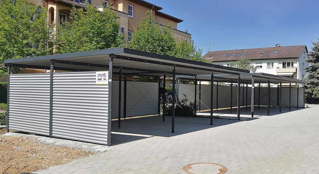 3er Carport - Für bis zu drei Fahrzeuge