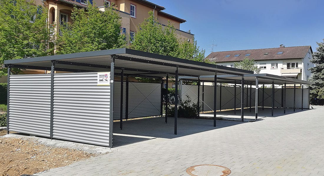 3er Carport - Für bis zu drei Fahrzeuge