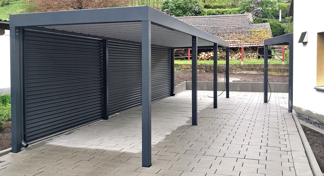 2er Carport Metall